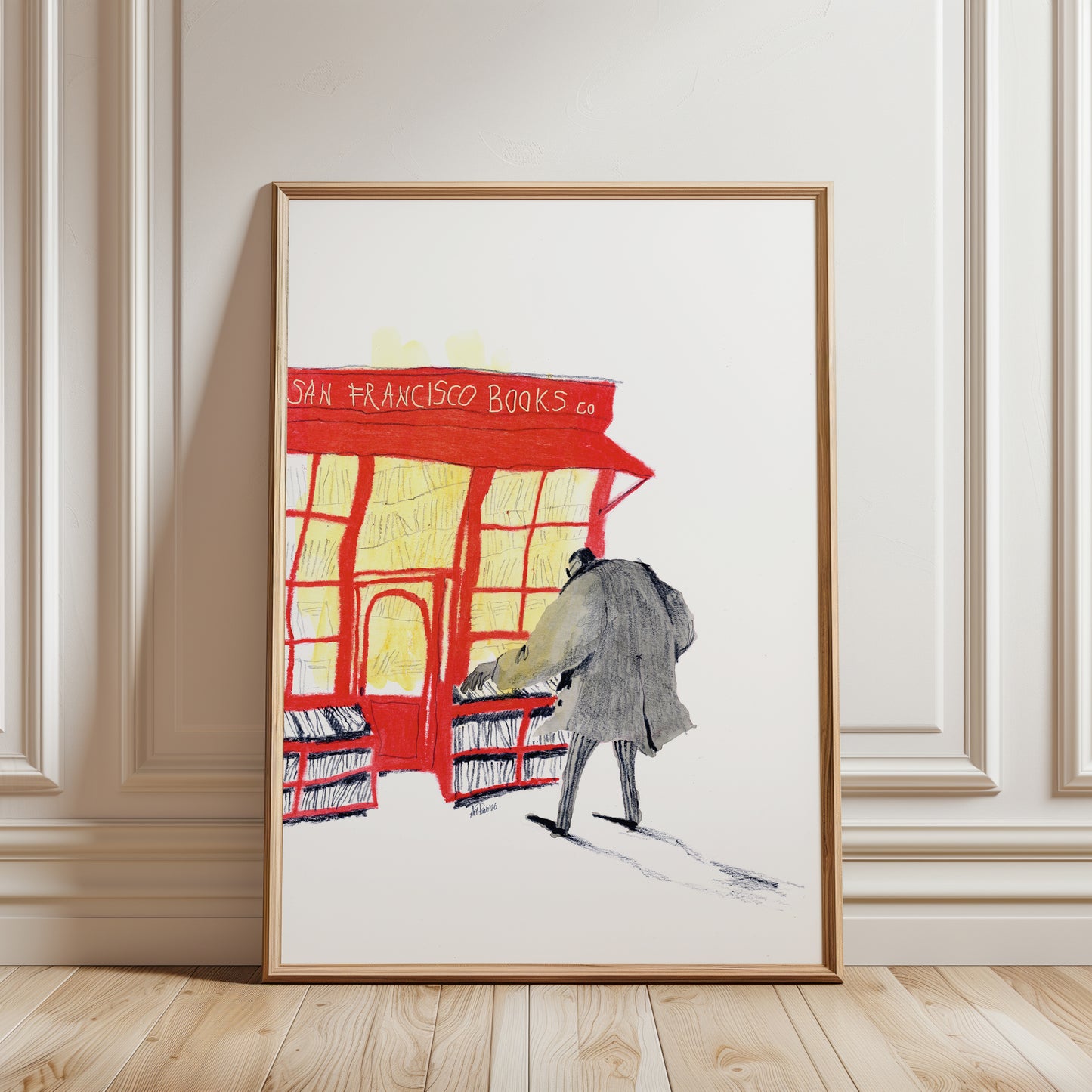 San Francisco Books Co. Poster, Matte Paper Print
