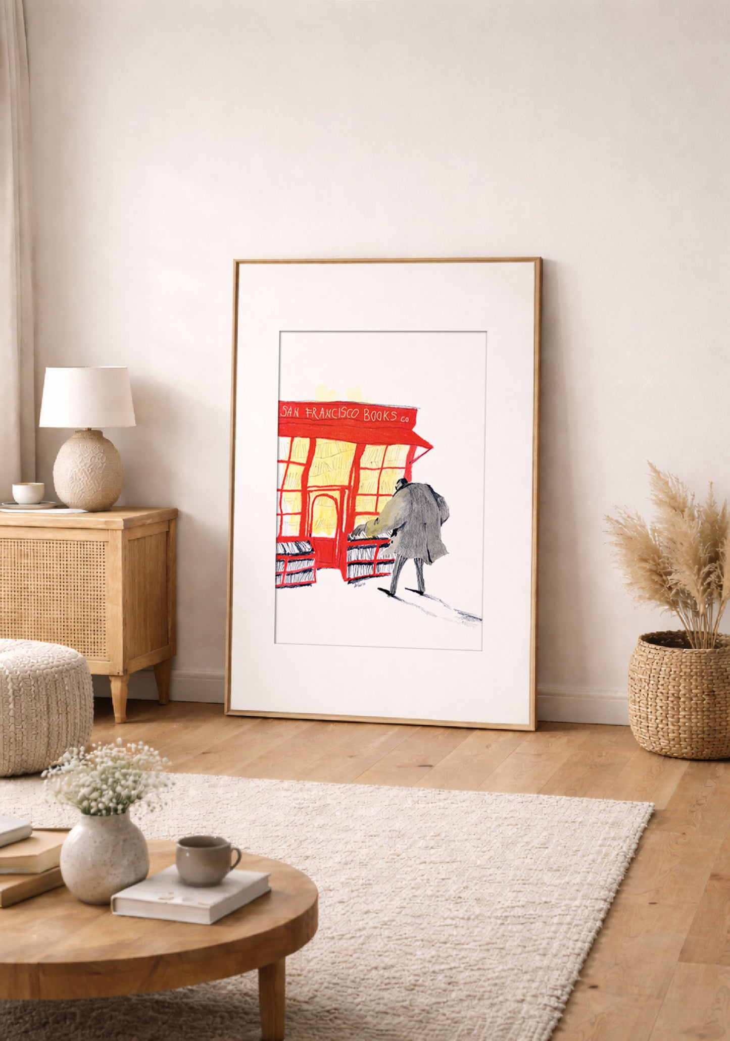 San Francisco Books Co. Poster, Matte Paper Print