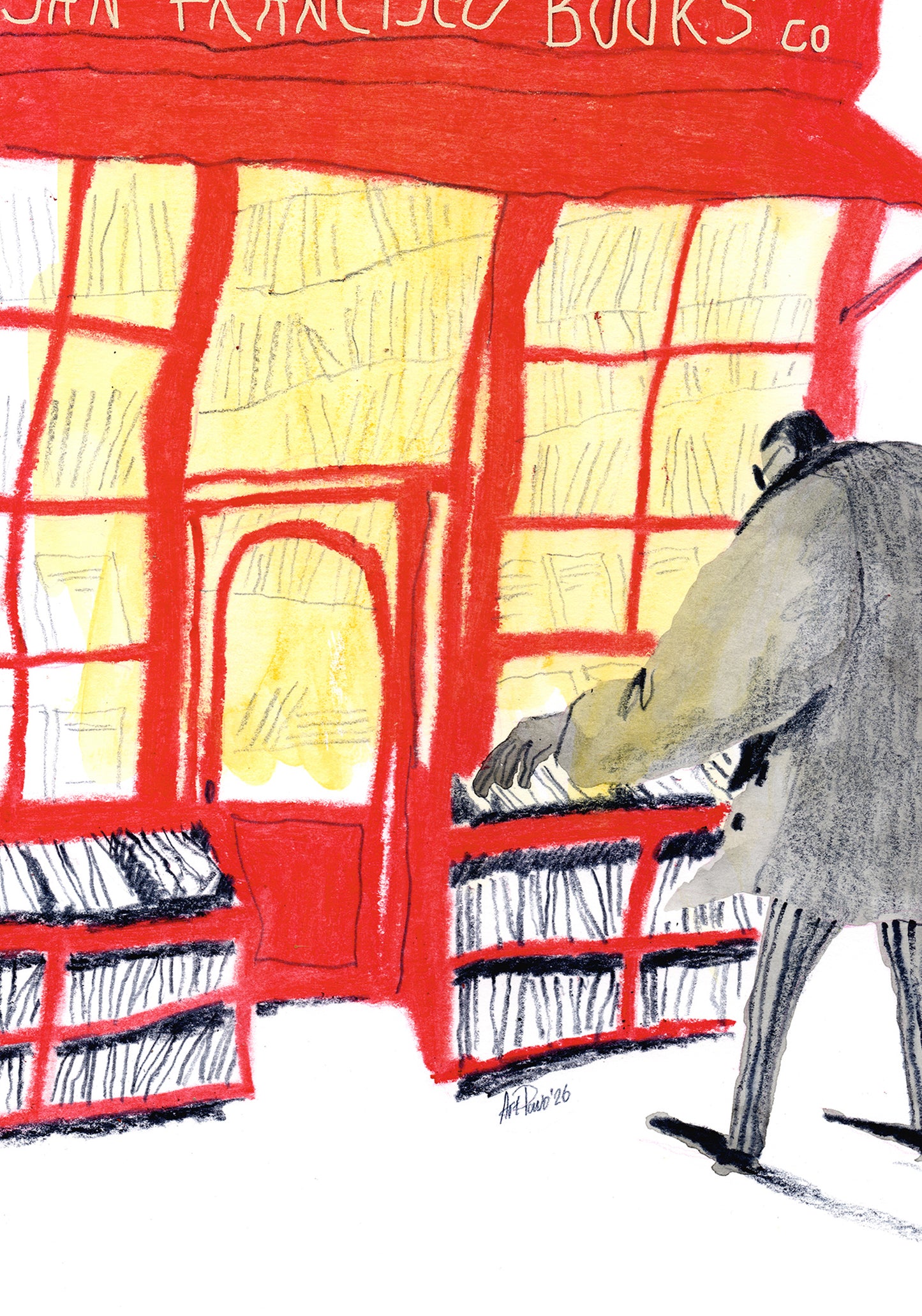 San Francisco Books Co. Poster, Matte Paper Print