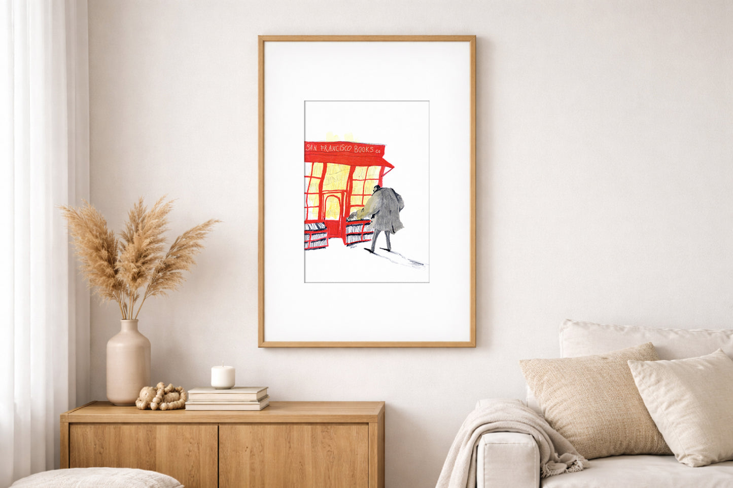 San Francisco Books Co. Poster, Matte Paper Print