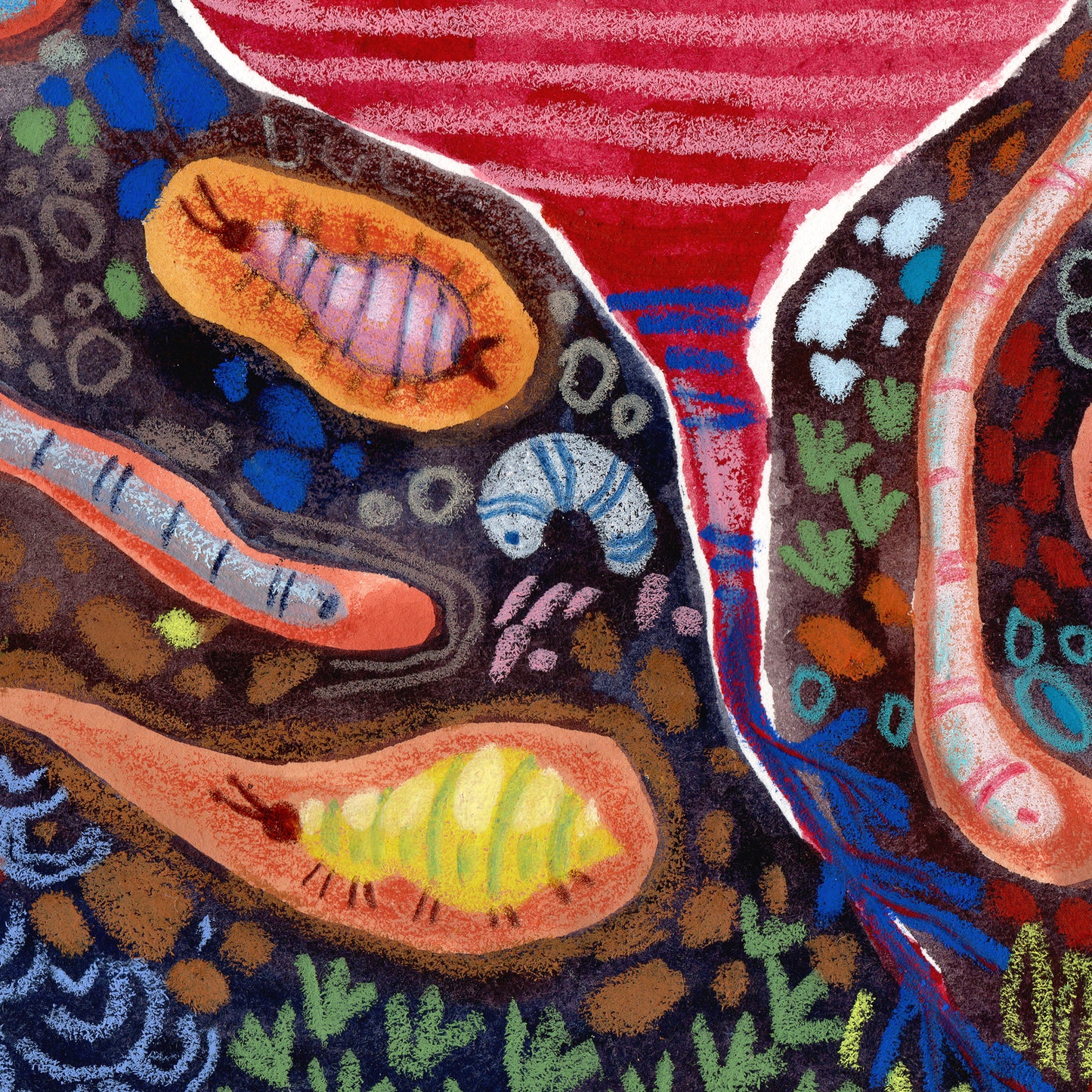 Colorful Root Vegetables Poster: Educational Farm-to-Table Nursery Print