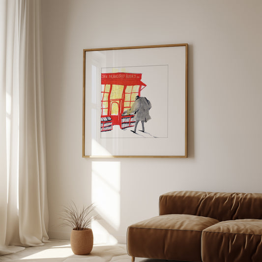 San Francisco Books Co. Poster, Matte Paper Print